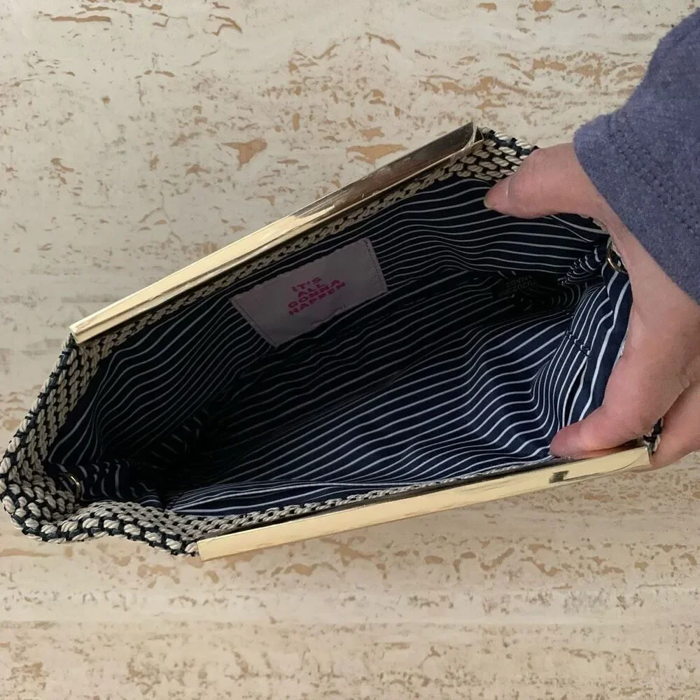 Stella & Dot Everything woven  clutch